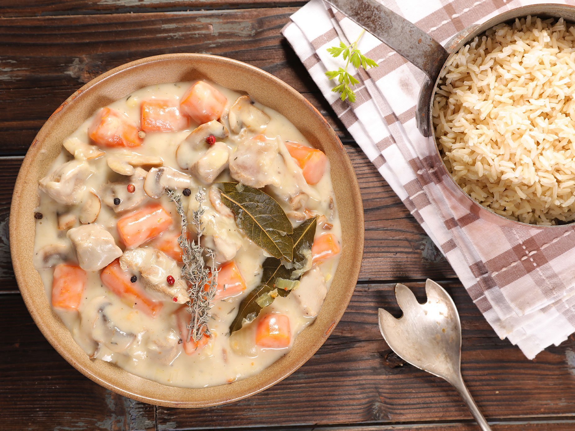 Blanquette De Veau, Veal Cooked With Cream And Carrot