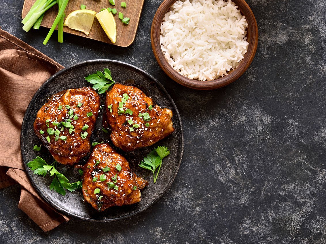 Sweet And Spicy Honey Grilled Chicken Thighs