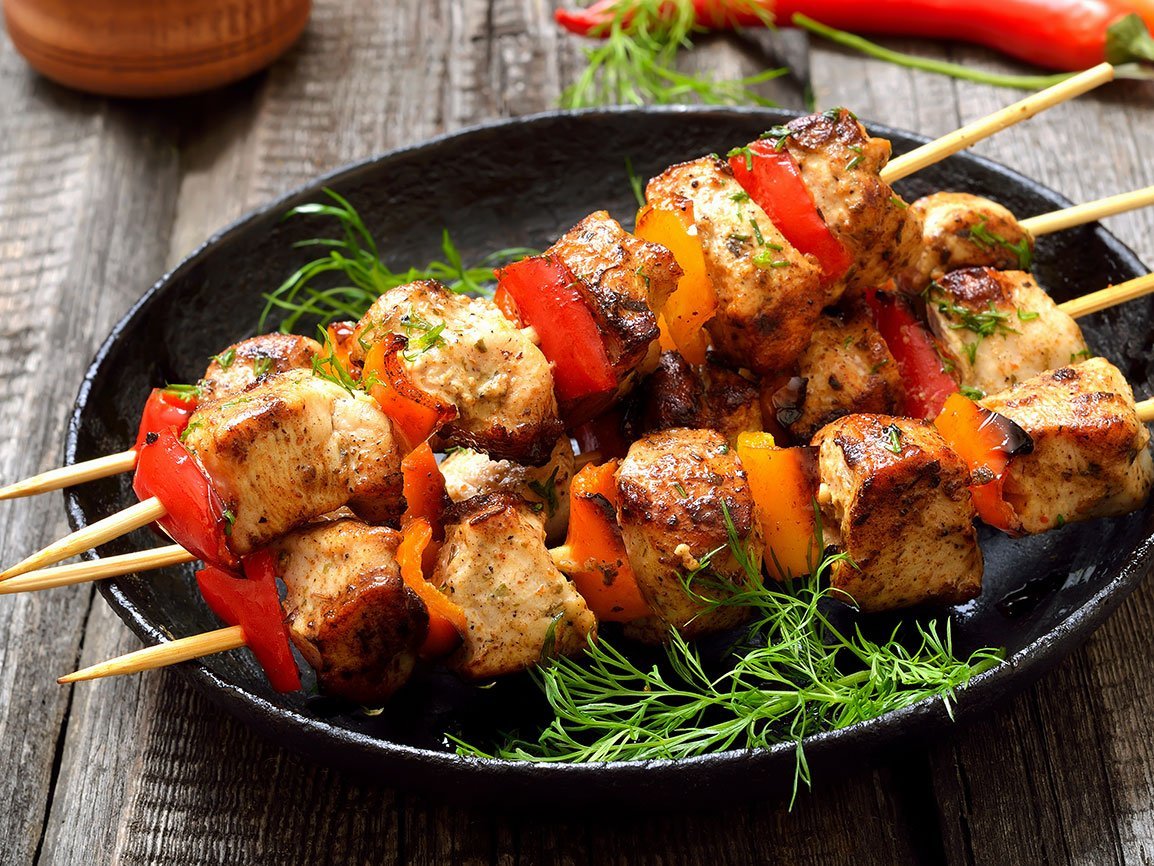 Chicken Kebab With Bell Pepper