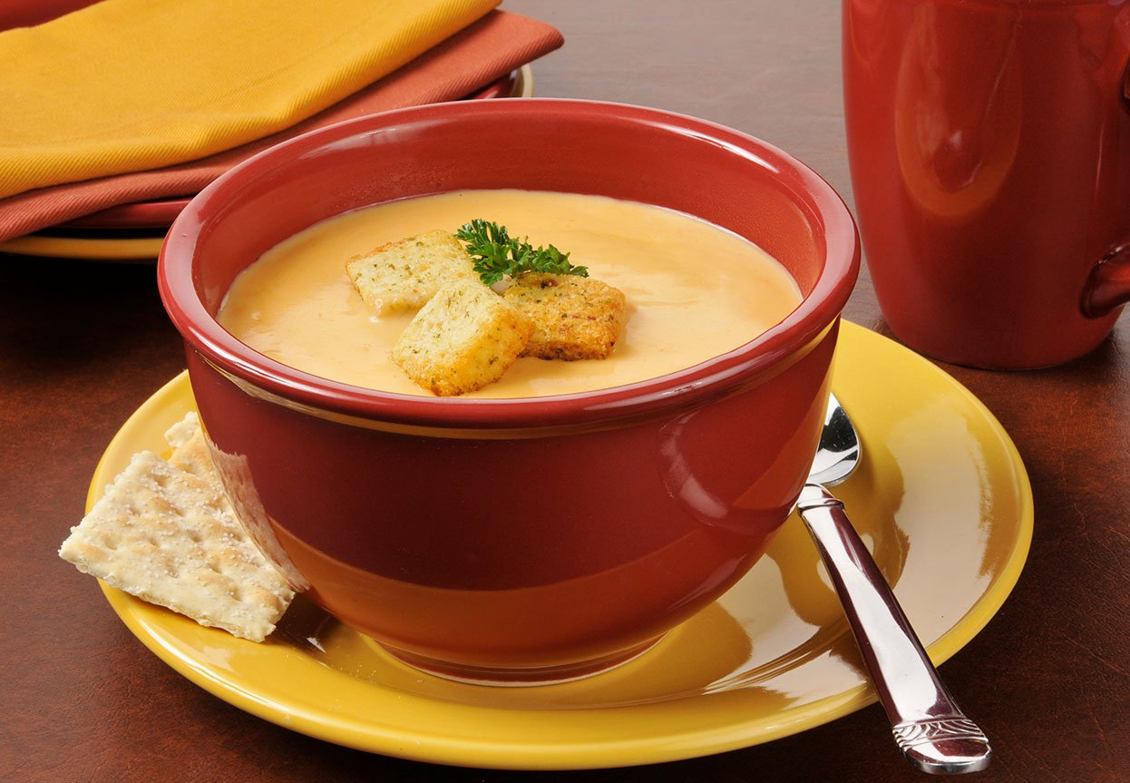 Lobster Bisque With Croutons
