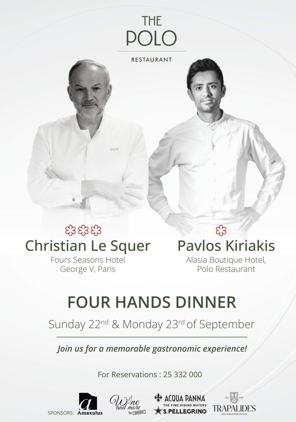 Four Hands Dinner A4 Poster 2024