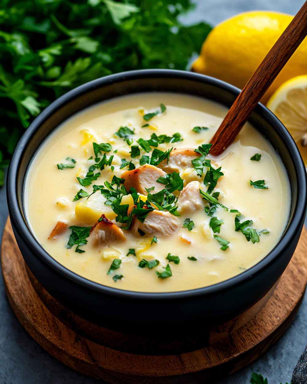 Greek Avgolemono Soup