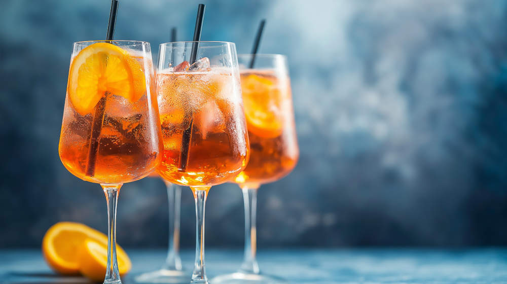 Aperol Spritz Cocktail In Glass