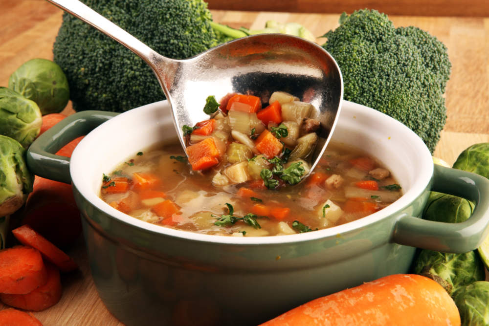 Soup, Vegetable Soup, Bowl. Soup With Veggies