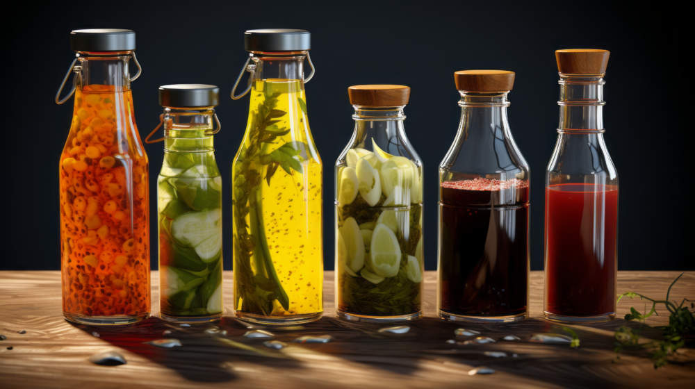 Variety Of Bottled Salad Dressings