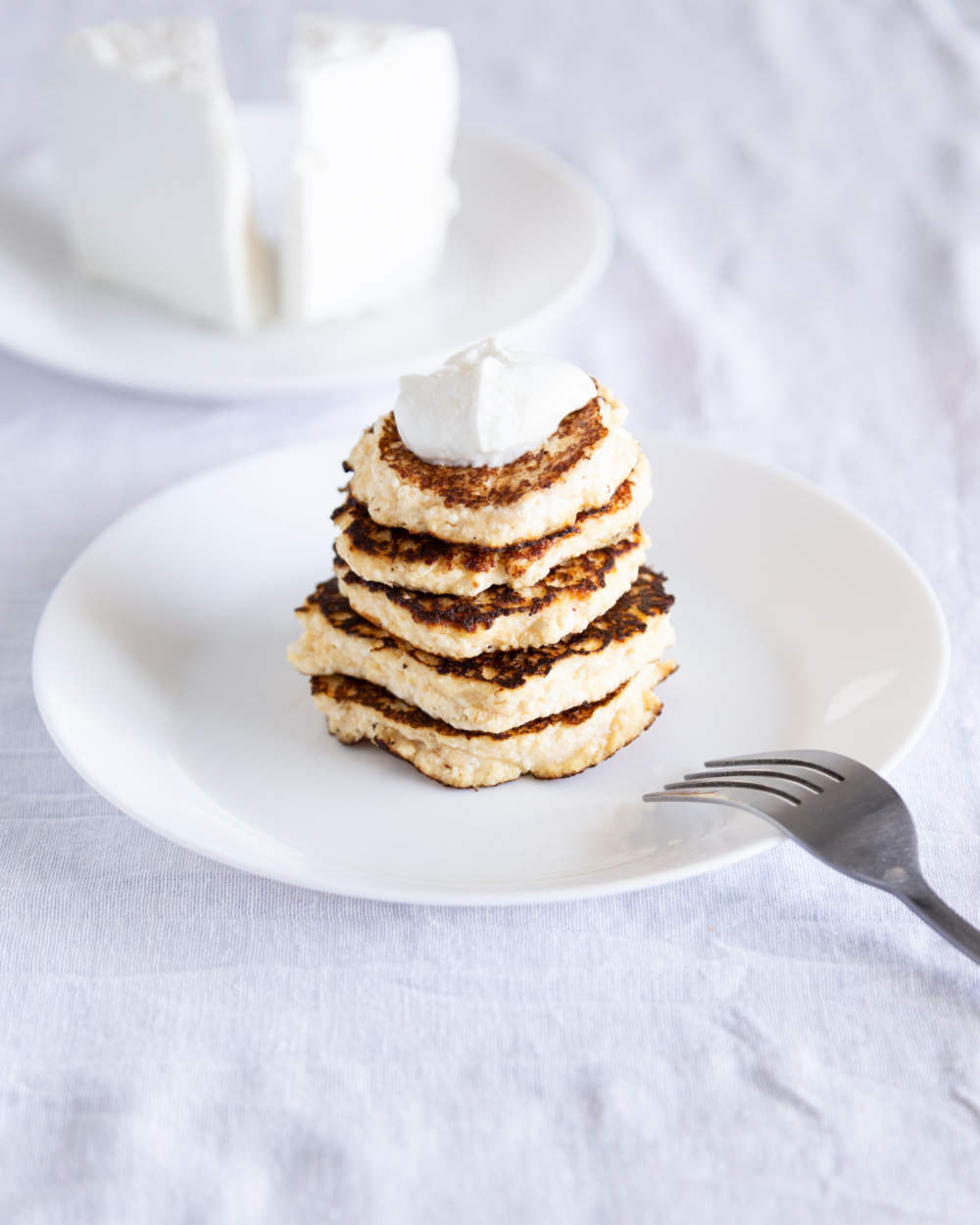 Τηγανίτες αναρής με sour cream