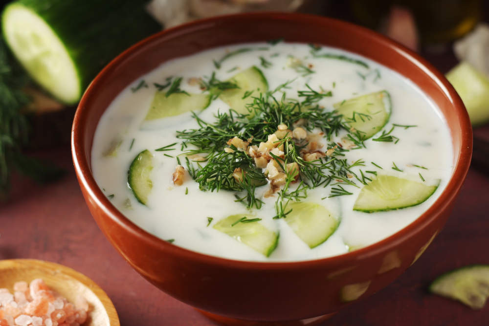 Okroshka (Ρωσική κρύα σούπα)
