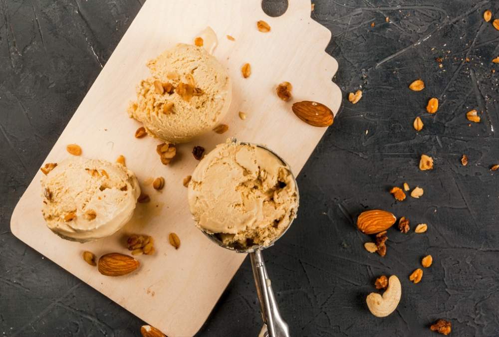 Vegan παγωτό καραμέλας